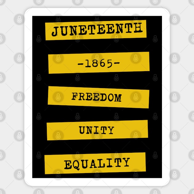 Juneteenth, 1865 Magnet by Artisan